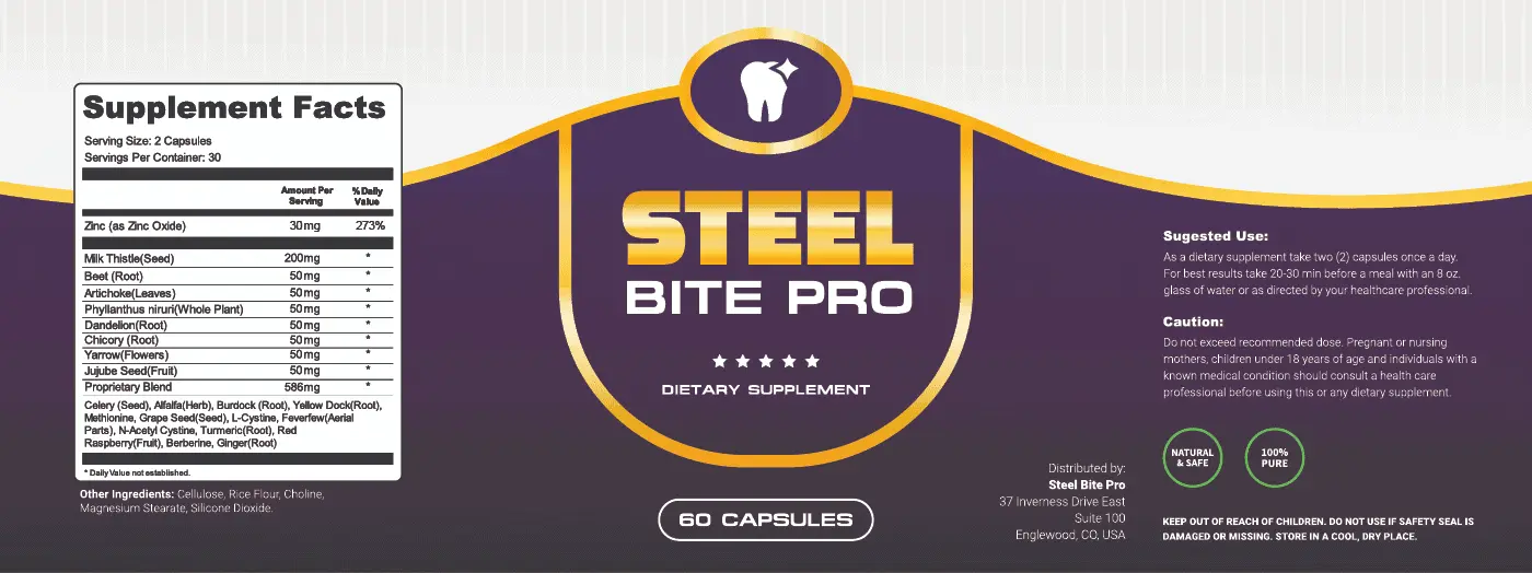 steel bite pro supplement facts